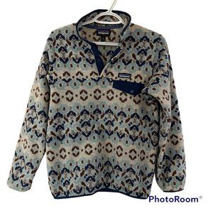 Patagonia Synchilla  Snap-T Pullover Tundra Cluster/Big Sky Blue